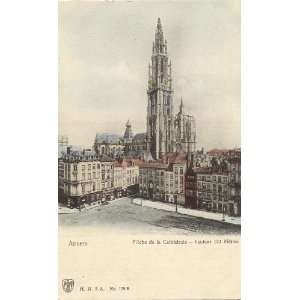   Vintage Postcard Cathedral Spire   Antwerp Belgium: Everything Else
