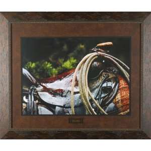 Saddle David Stoecklein 38x32 Gallery Quality Framed Art Western Ranch 