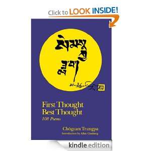 First Thought, Best Thought Allen Ginsberg, Chogyam Trungpa  