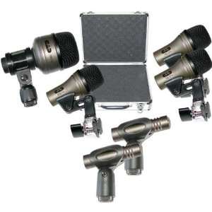  7 Piece Drum Microphone Touring Pack Electronics
