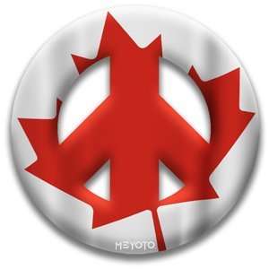    Peace Symbol Magnet of Canada Flag by MEYOTO 