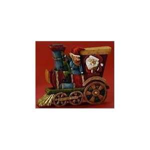  Pack of 3 Woodworks Santa & Elf Train 3 Piece Christmas 