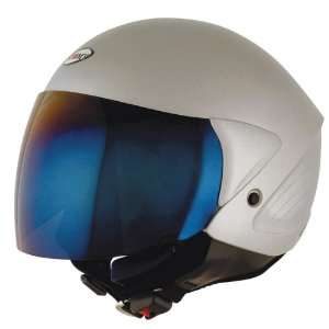  Suomy Jet Light Silver Medium Open Face Helmet: Automotive