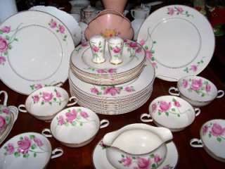 69 pieces  KIRK CHINA ROSE PATTERN GORGEOUS (Hard to find)  