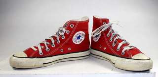   CHUCK TAYLOR CONVERSE ALL STAR RED HIGH TOP CANVAS SHOES MENS sz 5 USA