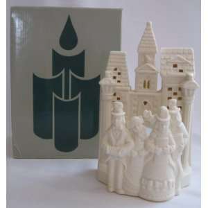 com PartyLite Holiday Christmas Bisque Village Carolers P0204 Candle 