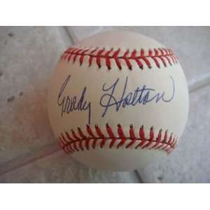  Grady Hatton Autographed Baseball   N l Official W coa 