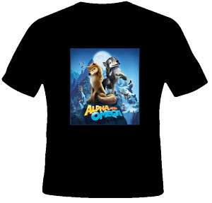 Alpha and Omega animated movie 2010 t shirt ALL SIZES  