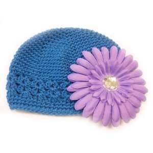 Turquoise Adorable Infant Beanie Kufi Hat Fits 0   9 Months With a 4 
