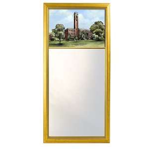 Vanderbilt University Eglomise Mirror with Gold Frame