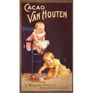  CHOCOLAT CHOCOLATE CHILDREN CACAO VAN HOUTEN FRENCH SMALL 