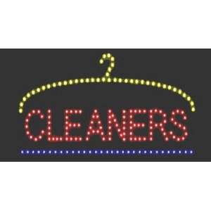  Bright LED Cleaners Open Sign