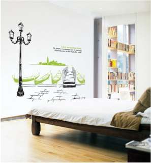 BIG SIZE Italy Venice Scenery Removable Vinyl Decal Home Art Wall 