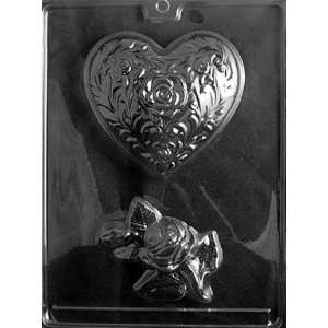   ROSE HEART   COURSAGE Valentine Candy Mold chocolate: Home & Kitchen