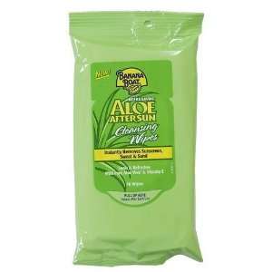 Banana Boat Aloe After sun Cleansing Wipes 16 Count Pack (Pack of 8)