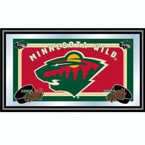  NHL Minnesota Wild Framed Team Logo Mirror Sports 