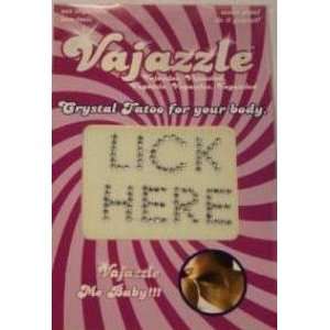 Bundle Vajazzle Lick Here and Aloe Cadabra Organic Lube Lavender 2.5 