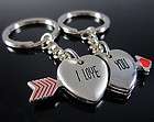 LOVE YOU ”Cupid couple key chain ring Q023