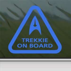  Star Trek Trekkie On Board Blue Decal Window Blue Sticker 