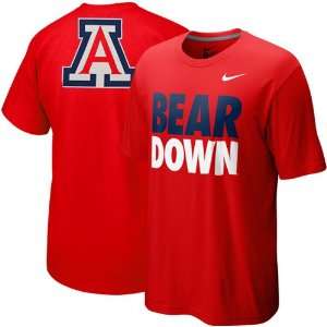   Arizona Wildcats Campus Roar T shirt  Cardinal (X Large): Sports
