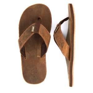  Reef Mens Sandals Leather Smoothy Bronze Brown: Sports 