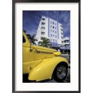  Ocean Drive with Classic Hot Rod, South Beach, Miami 