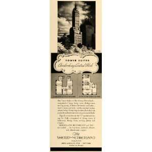 1938 Ad Sherry Netherland Hotel Tower Suites Apartments 
