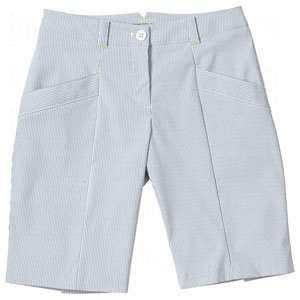 NIKE Ladies Dri FIT Novelty Stripe Shorts White/Navy 4