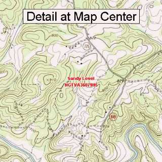  USGS Topographic Quadrangle Map   Sandy Level, Virginia 