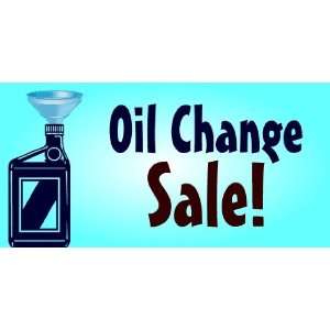  3x6 Vinyl Banner   Oil Change Sale 