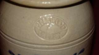 Pinewood Valley Decorative Pottery Crock Jug High Jar Primative 