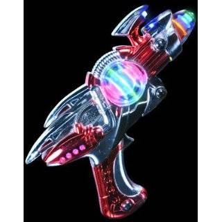 Super Spinning Red Laser Space Gun With LED Light & Sound