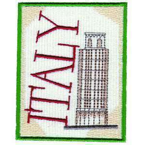Italy Travel Luggage Tag Embroidered Iron On Patch  
