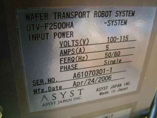 Asyst UTV F2500HA Robot Controller CS 7100 new  