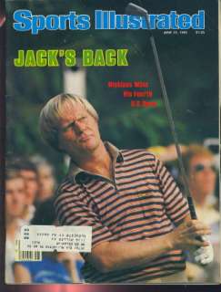 1980 Sports Illustrated Jack Nicklaus Wins US Open y7u  