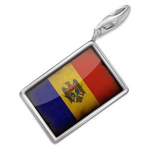  FotoCharms Moldova Flag   Charm with Lobster Clasp For 