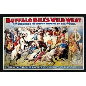   : Classic Buffalo Bill Cody & Wild West Show Poster: Everything Else