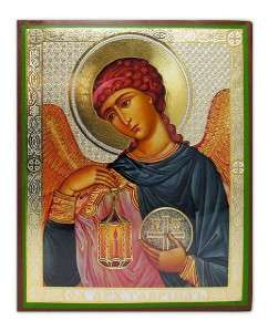 Saint Gabriel Wood Russian Icon Gods Angel Archangel  