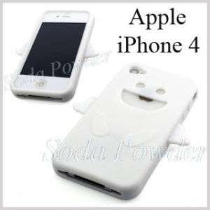 White Angel Silicone Case Skin Cover for Apple iPhone 4  