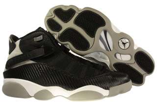 New Men Nike Air Jordan 6 Rings CARBON Black/Medium Grey/White 