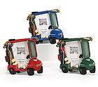 Desk Top Golf Cart Shaped Photo Frame w Clubs Included