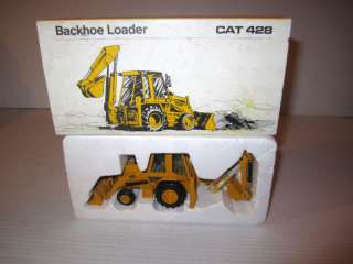 NZG Caterpillar 428 Loader Backhoe Tractor, Slide A Hoe  