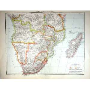   Map C1893 South Africa Madagascar Cape Colony Mozambique: Home