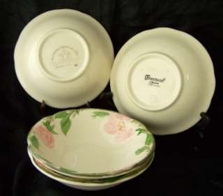 Franciscan China Desert Rose Coupe Cereal Bowls, USA Marks NM  