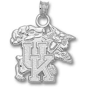 University of Kentucky Wildcat Pendant (Silver)  Sports 
