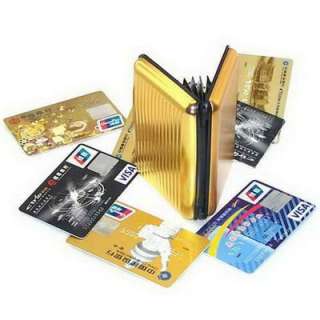 New BUSINESS ALUMINUM ID CREDIT CARD WALLET HOLDER box holder RFID 