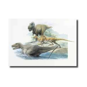   And Albertosaurus From The Late Cretaceous Period Giclee Print