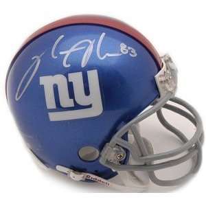  Sinorice Moss signed New York Giants Mini Helmet: Sports 