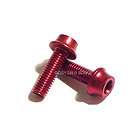 2pc Water Bottle Cage Anodizing M5 Bolts Screws RED NEW   BIKE MTB 
