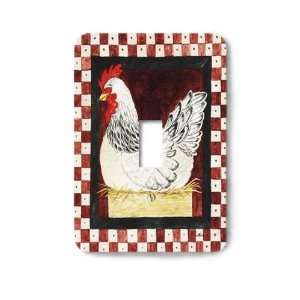    Hen on Eggs Decorative Steel Switchplate Cover: Home Improvement